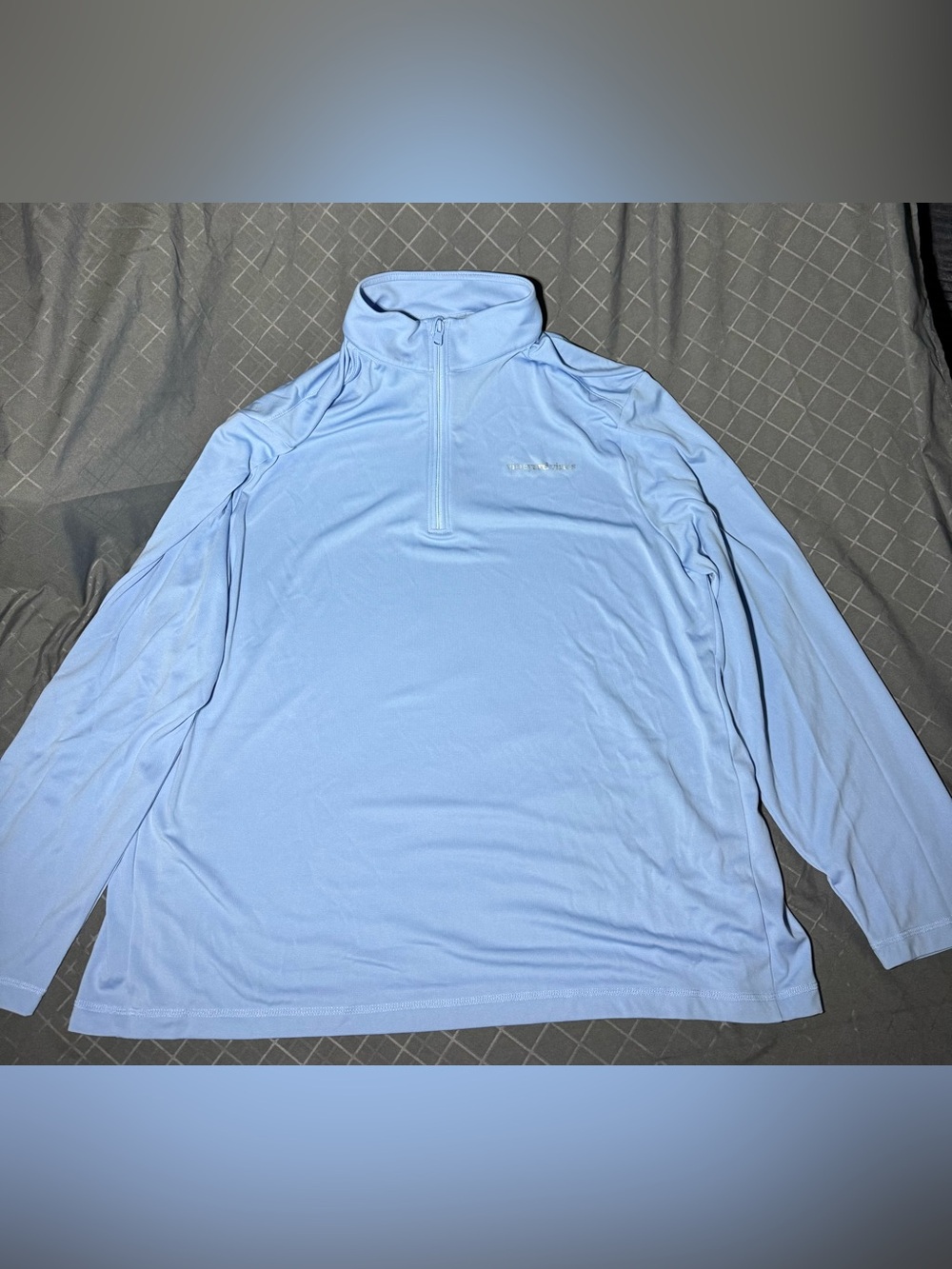 Vineyard Vines Light Blue Half-Zip Performance Jacket